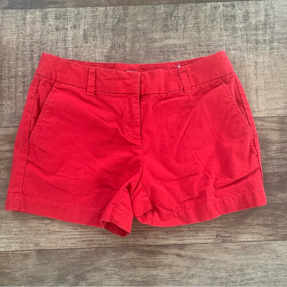 Ann Taylor LOFT the original shorts in red